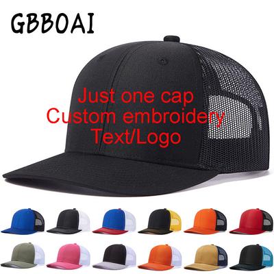 Custom Embroidery Logo Baseball Cap Summer Breakable Net Blank Truck Caps Men's Women Text Letter Richardson Hats Custom Logo