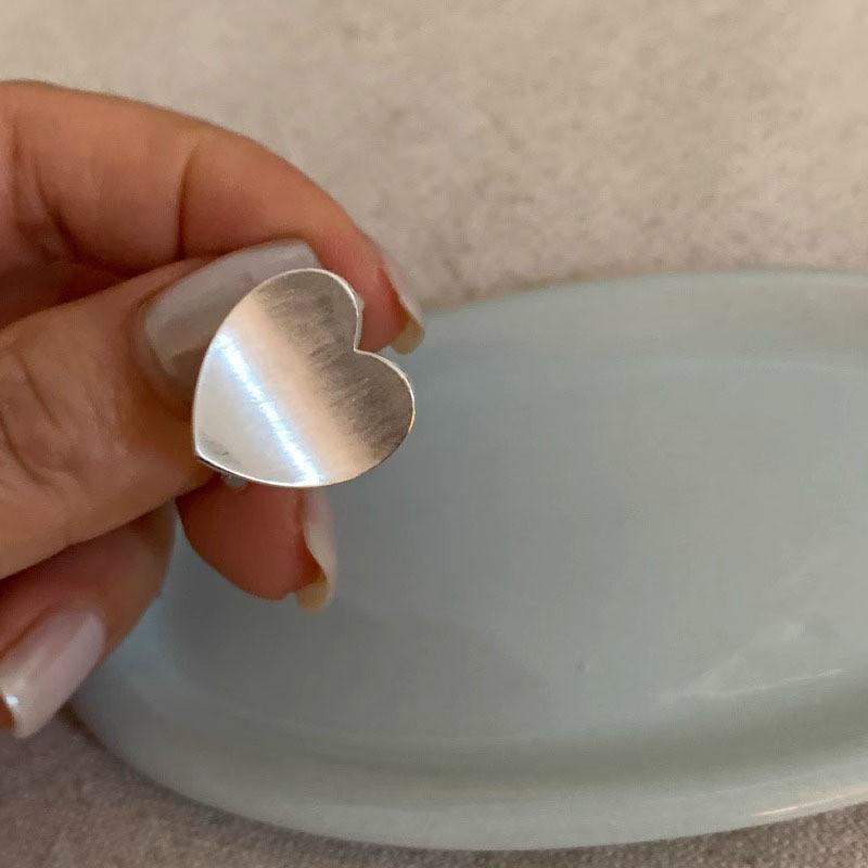 

Stylish Elegant And Heart Shaped Adjustable Ring For Women Perfect For Fashionable Casual Wear