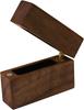 Wood Ring Box Portable Jewelry Box, Walnut Slim Ring Case for Proposal, Engagement, Wedding, Anniversary, Valentine's Day (U01-THX)