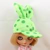 Fashion Stuffed Rabbit Ears Peaked Cap For 1/6 Blythe Doll Outfit