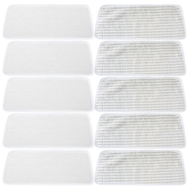 

Machine Washable Steam Mop Replacement Pads Set Absorbent Fast Drying for Tile and Wood 1