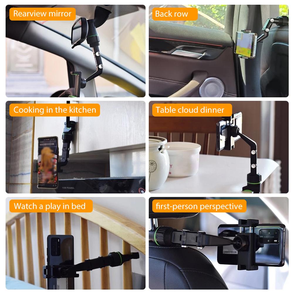 Multifunctional Mobile Phone Holder Phone Stand Car Phone Holder Rearview Mirror Mobile Phone Stand