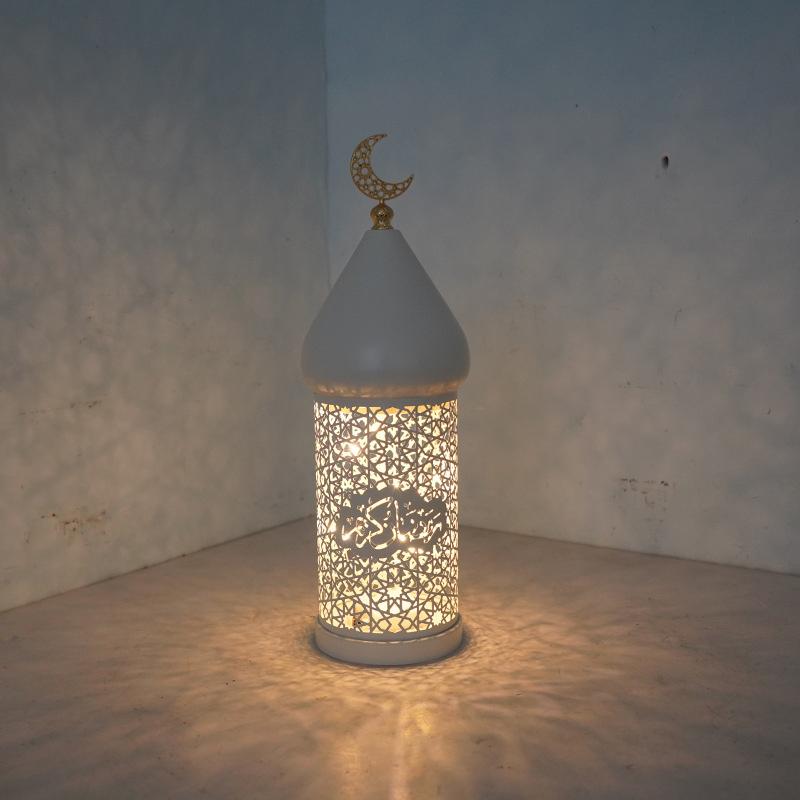 2025 New Decorative Holder Ramadan Decoration Metal Lamp Tea Light Holder for Mantel Table Desk Dining Room Home