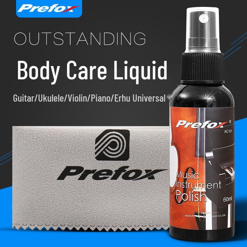 Prefox Instrument Care Set: Guitar Cleaner, Piano Maintenance Wax, String Oil.