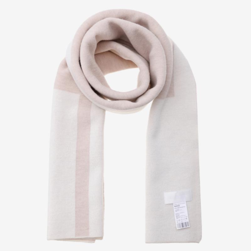 Cachecol Largo Color Block Lã de Camelo 2NDSKIN