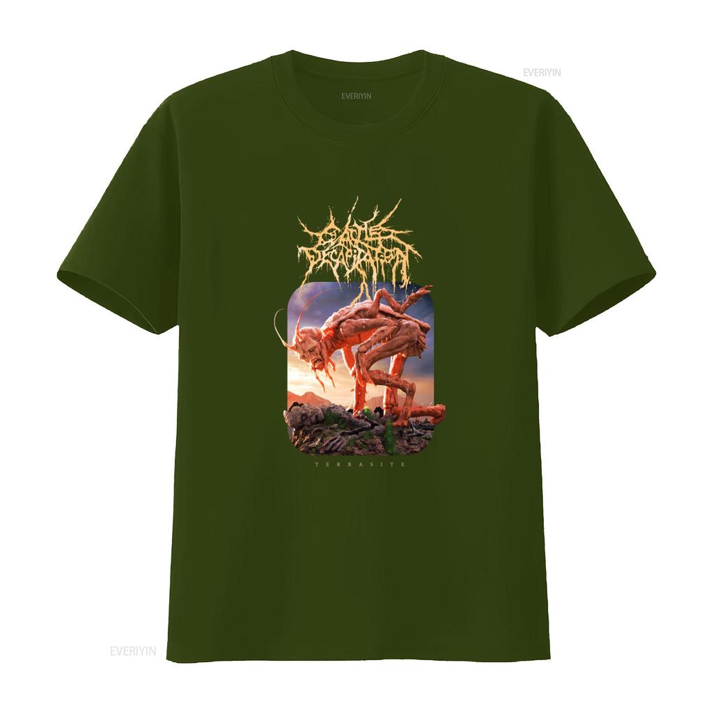 Cattle Decapitation Terrasite T-Shirt Offizielles Band Merch Größen S bis XXL Einzigartiges Artwork Perfekt für Metal-Fans vintage Gewaschen