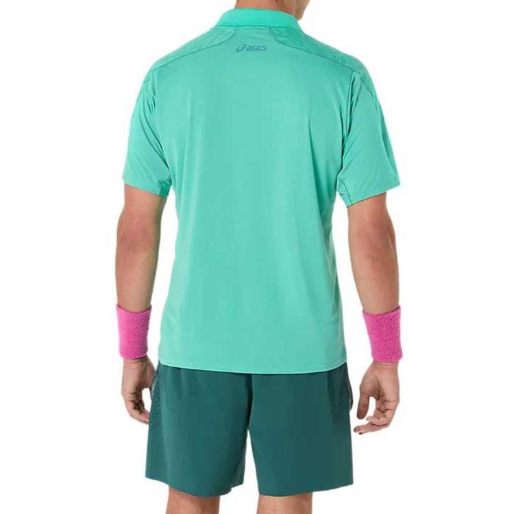 

ASICS Jacquard Pullover Short Sleeve Polo Shirt Men tops 2041A387-300 S