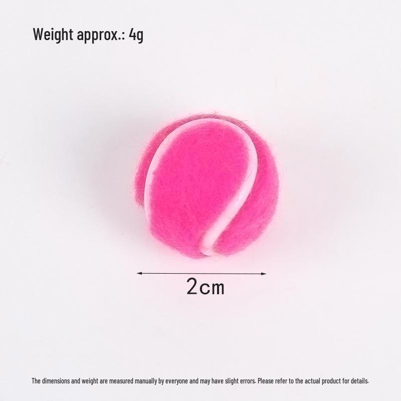 Mini Plush Tennis Ball Keychain - Creative DIY Sports Bag Pendant and Photography Prop