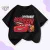 Children's Anime Sports Car Cotton T-shirt - Summer 2026 European & American Fashion