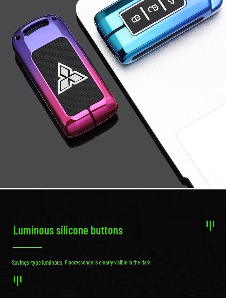 Mitsubishi Key Case for 2021 Outlander, Eclipse Cross, Pajero Sport, ASX: Men's Car Shell & Buckle Modification