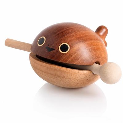 Hyack Wooden Fish Drum Set (Mokugyo) - Cute Wooden Whale Design [Parallel Import]