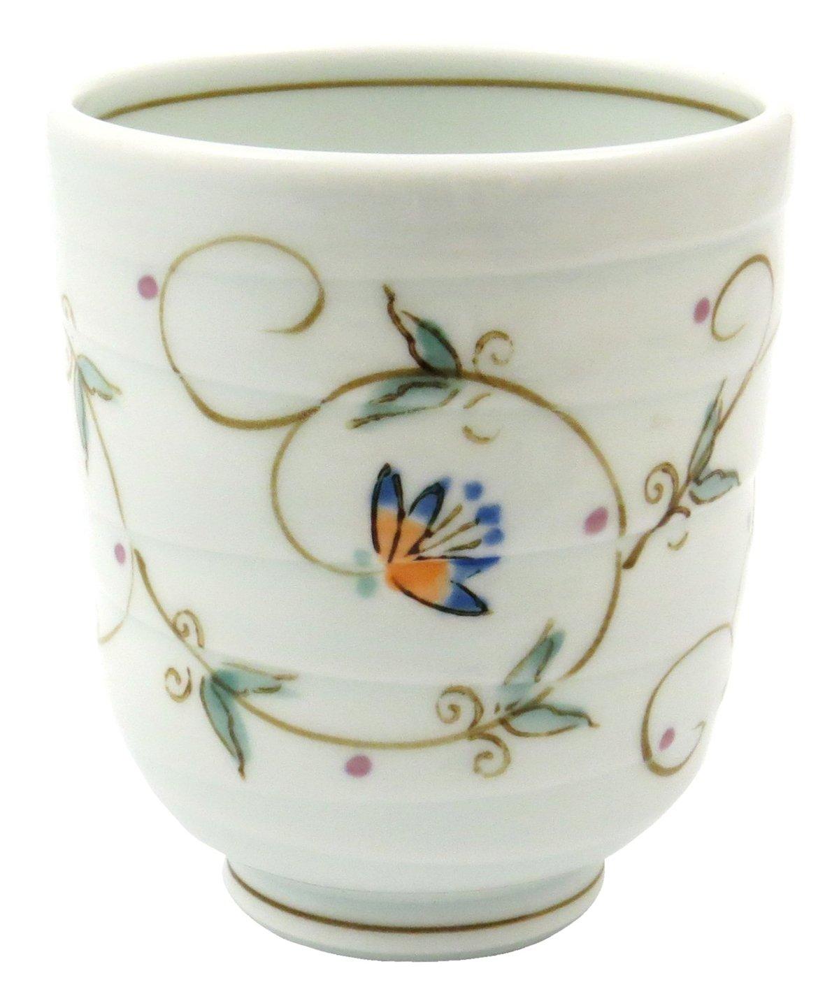 

Tatezando Hasami Ware Issei Ceramics Calico Arabesque Tea Cup Large