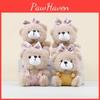 Bear Adorable Cartoon Plush Keychain With Pp Cotton Filling For Bag Decor