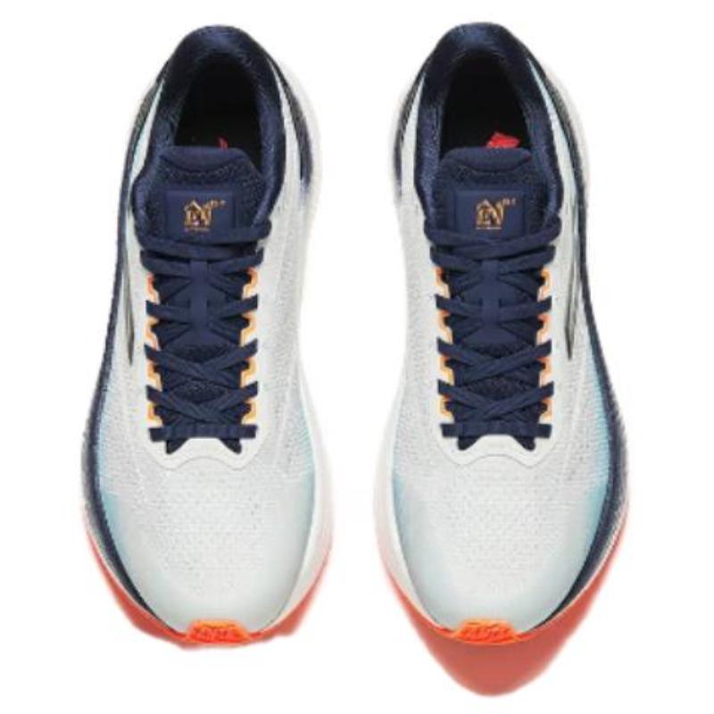 Anta Low Top Training Running Shoes Men's White Blue Sneakers 112415582-6