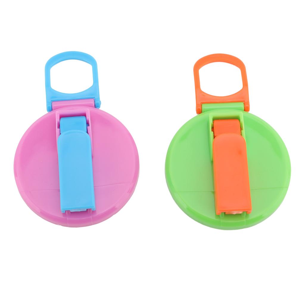 2 Pack Soda Can Lids with 4 Silicone Straws Plastic Leakproof Reusable Soda Can Cover Cap for Standard Beer Drink Cans