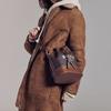 Bally Cleoh Vintage Monogram Drawstring Bucket Bag Women Shoulder Bag Brown 6301643