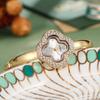 Bracelet Watch Simple Four-Leaf Clover Women'S Watch New Diamond-Encrusted Light Luxury Niche Women'S Watch High Value Quartz Watch