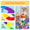 PicassoTiles Race Track Magnetic Building Block Magnetic Building STEM Learning Early Kids Toy Pretend Brain PTR12 12-Piece Add-On Set, Tiles, Toy,