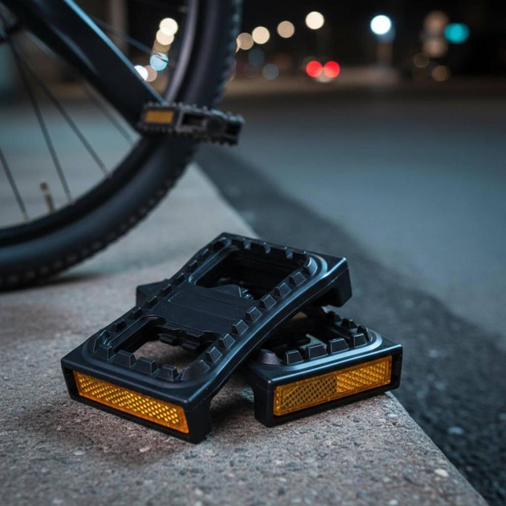 6x2 Pieces SPD Pedal Conversion Plate Black Adapter Nylon