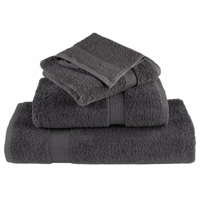VidaXL Serviettes de Sauna de Qualité Supérieure 25 pcs, Paréos de Sauna, Draps de Bain, Serviettes de Douche Salle de Bain 137171