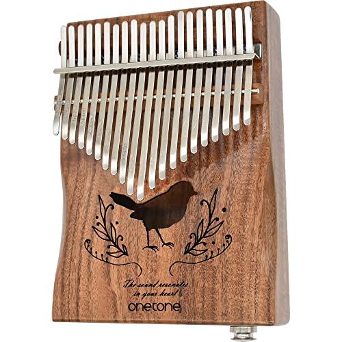

One-Tone Kalimba (Thumb Piano), 21-Key, Beginner s Set, Koa Wood, Electric, OTKL-21PU/KOA (Includes Case, Cloth, Finger Sleeves, Key Stickers, Adjustm