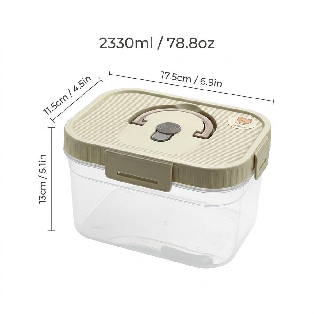 Plastic Stackable Preservation Box With Handle Refrigerator Egg Fresh-keeping Box Stackable Fruit Vegetable Storage Container