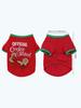 1pc-Pet Christmas clothing, puppy shirt, dog clothing, warm dog clothing, classic pet cotton T-shirt