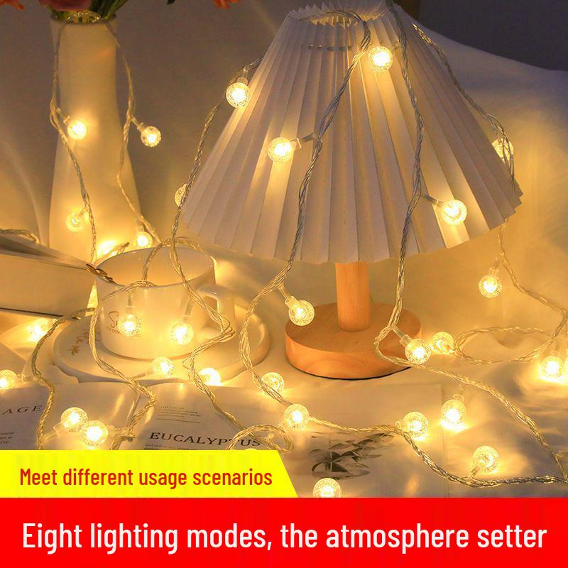 Outdoor Solar LED String Lights - Colorful, Energy-Saving, Long Battery Life