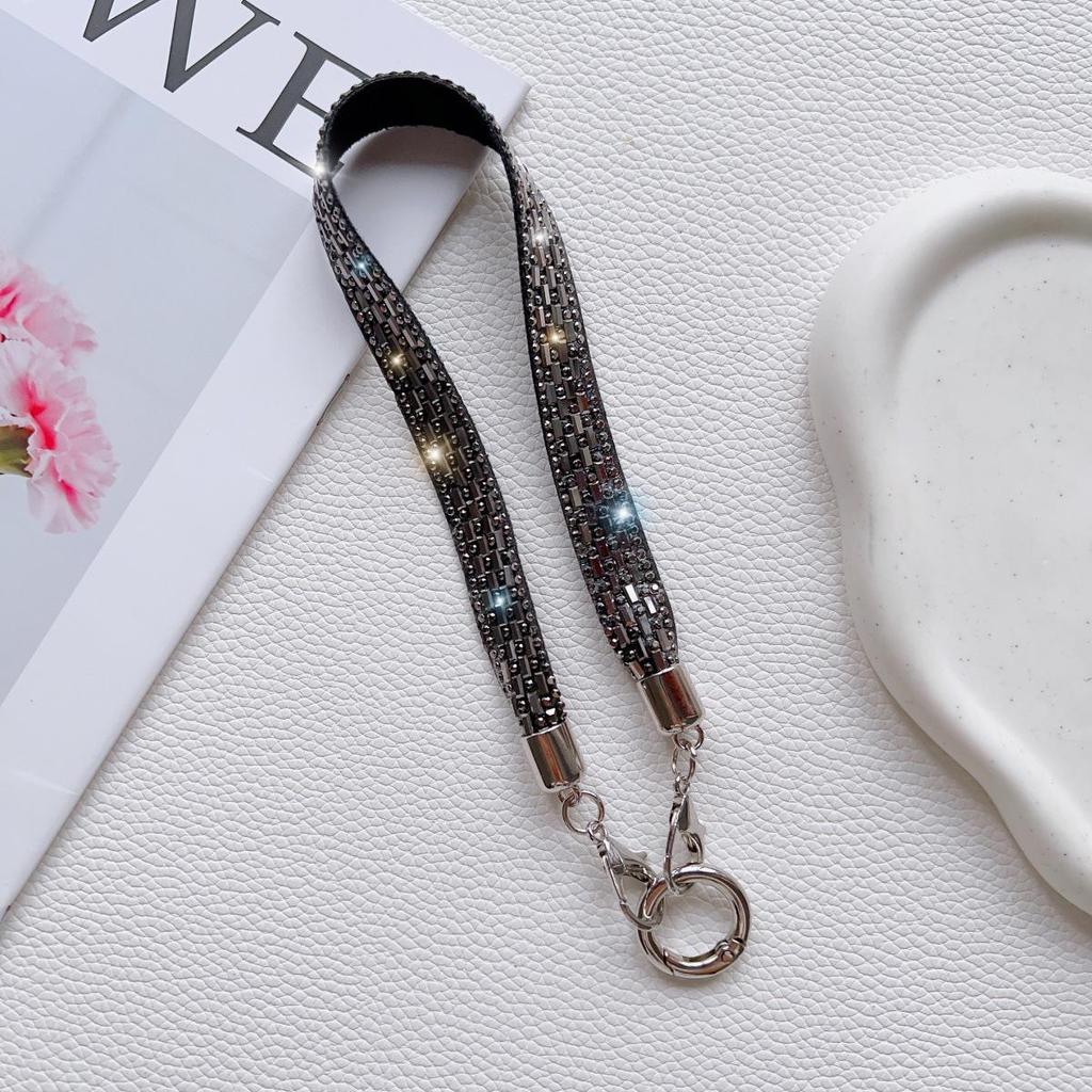 Elegant Rhinestone Phone Lanyard: Versatile Crossbody Strap & Anti-lost Bracelet