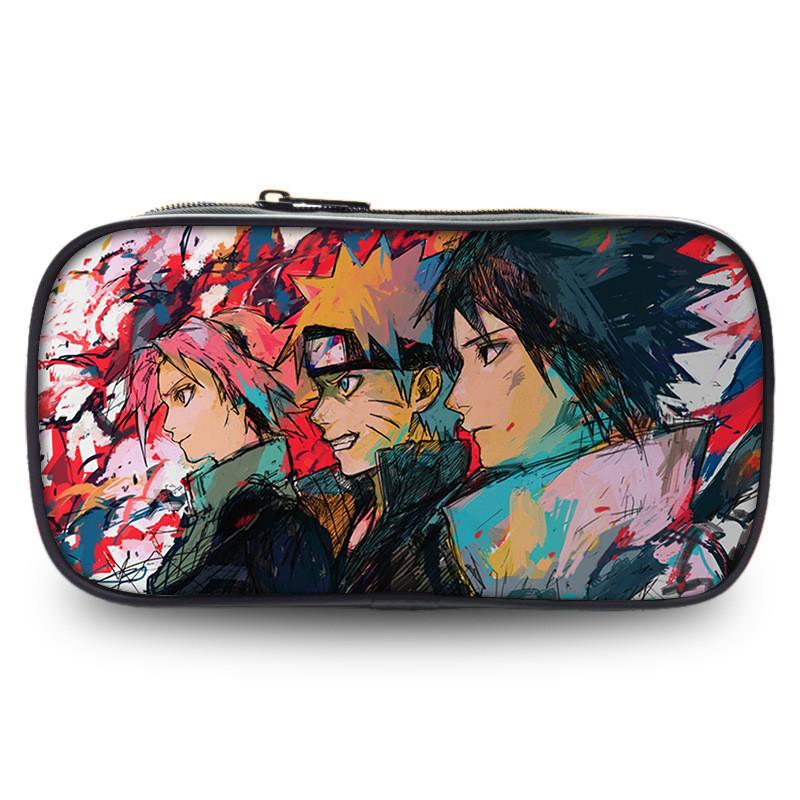 Naruto Anime Character Print Student Single Layer Stationery Storage Bag
