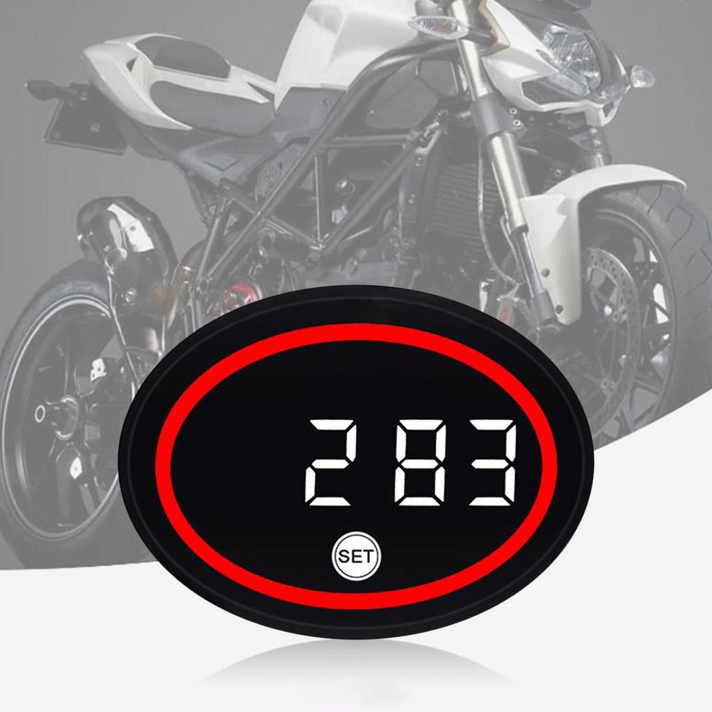 Motorbike Digital Clock Real-Time Monitoring Motorbike Digital Clock Voltage Gauge For Women Teens Cycling Enthusiasts Commuting