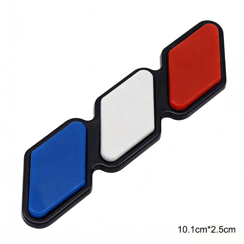 3D ABS Tri Color Decorative Sticker For Toyota Tundra Superb, Volkswagen Fiat Peugeot Grille Modification Accessories