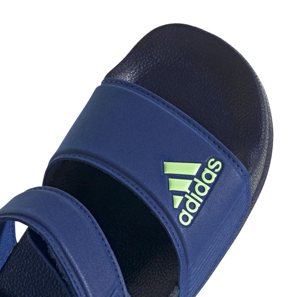 Adidas Junior Adilette Sports Boys and Sizes Team Royal Blue cm Sandals, Girls, 17-22cm, LWS09, Blue/Green Sparkle/Dark (ID2626), 19.0