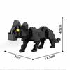 KNEW BUILT 3D Animal Model ElephantHippoLionLeopard Micro Mini Building Block Toys-Create ZooPuzzle AssemblyChristmas Gifts