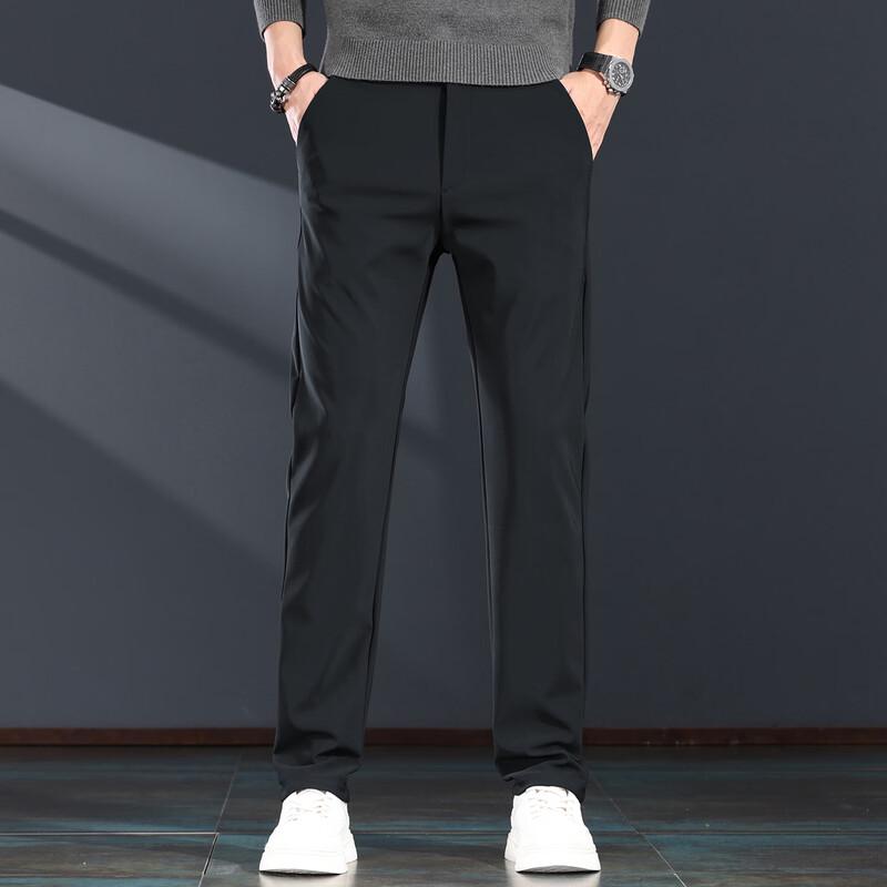 Jie Leinuo Men s Four-Way Stretch Casual Straight Pants 42