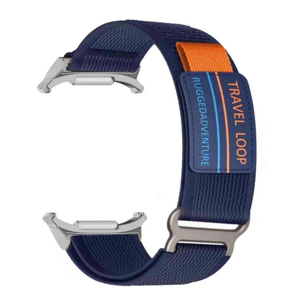 Nylon Travel Loop Strap for Samsung Galaxy Watch 7 Ultra 47mm Men Sport Band for Galaxy 7 47mm ultra NO Gaps Curved End Bracelet