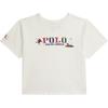 Polo Logo Baumwollstrick Lockerer Schnitt Rundhalsausschnitt Kurzarm T-Shirt Kinder Oberteile 313981060-001