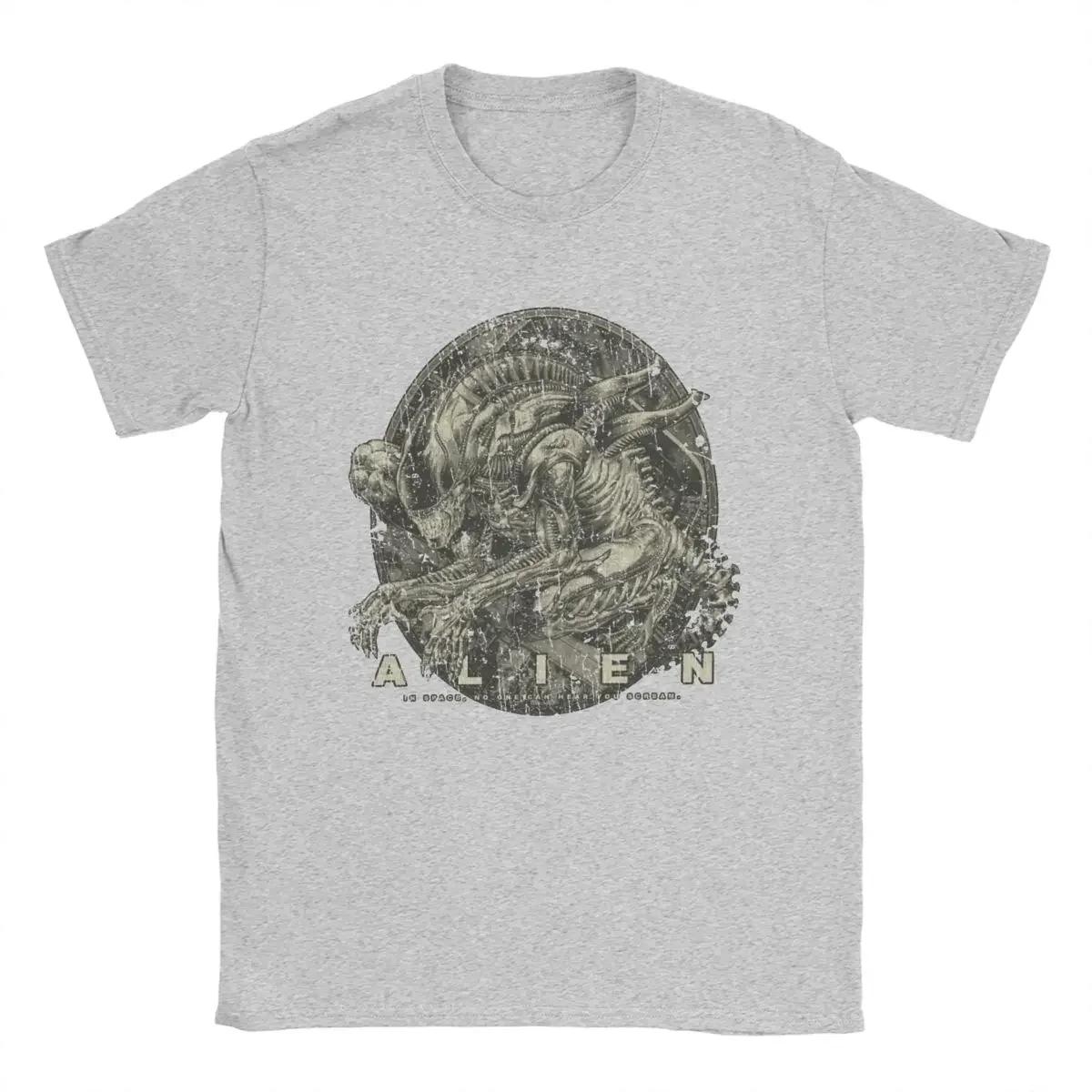 

Футболки Ксеноморф 1979 фильм Чужой Мужские Хлопковые Винтажные Футболки Футболка с Круглым Вырезом Короткий Рукав Одежда Плюс #Цвет(2) XXXXXL