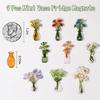 Mini Vase Decor DIY Craft Accessories Glass Bottle Stickers Free Combination Home Decoration Multicolor 30-Pack