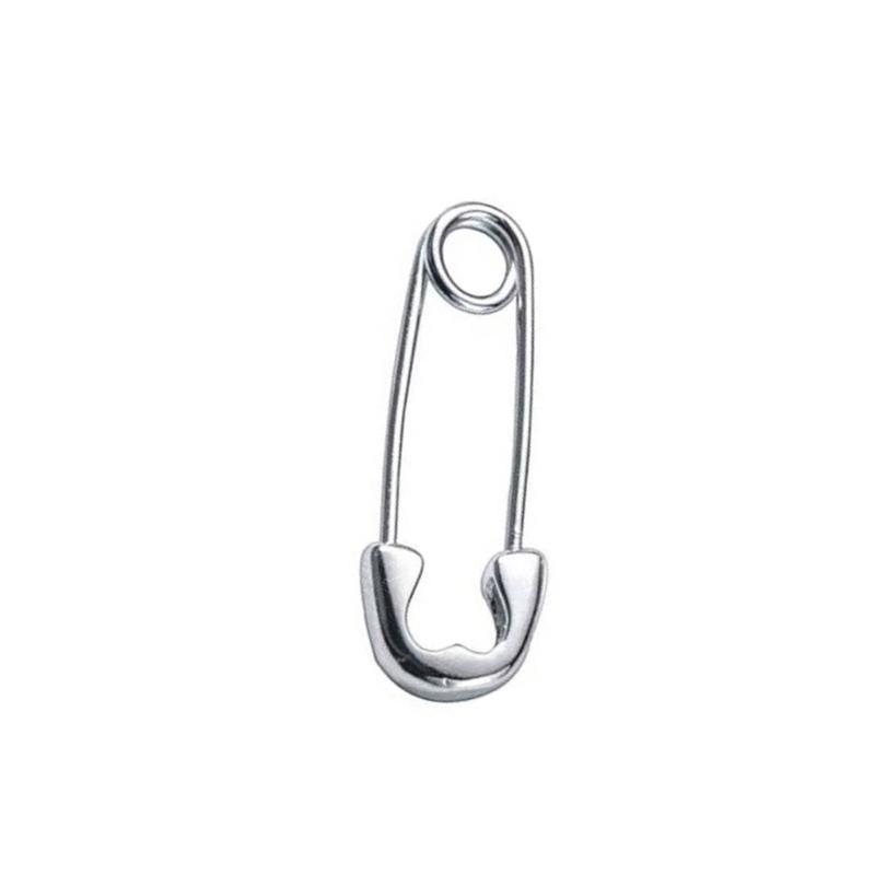 Old Y2K Aesthetic Silver Mixture Safety Pin Earrings Unisex Outsider Rock Dirt Jewelry For EMOTIONAL Fashion Enthusiasts