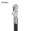 White Luxury Hippocampus Walking Cane Fashion Decorative Walking Stick Gentleman Elegant Cosplay Cane Knob Crosier 93cm