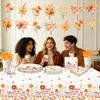 Thanksgiving Autumn Sunflower Maple Leaf Disposable Party Set: Plates, Cups, Tablecloth