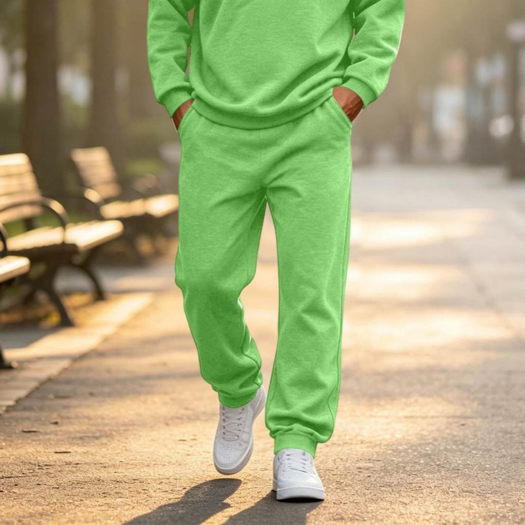 Men's Casual Sweatpants with Elastic Waist for and Everyday Wear