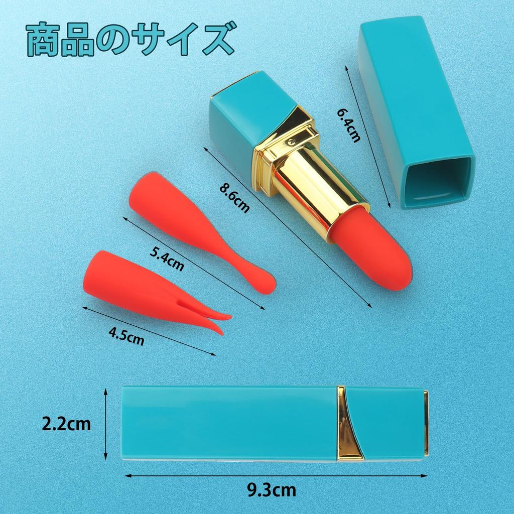 PENGBOSW Vibrator for Quiet Vibration 2 Interchangeable Small Interchangeable Head Lipstick Powerful USB Heating Toy for Adult Goods Women, [10 Modes]