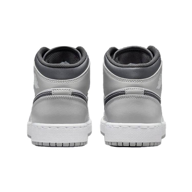 (GS) Air Jordan 1 Mid 'Light Smoke Grey' Kids' 554725-078
