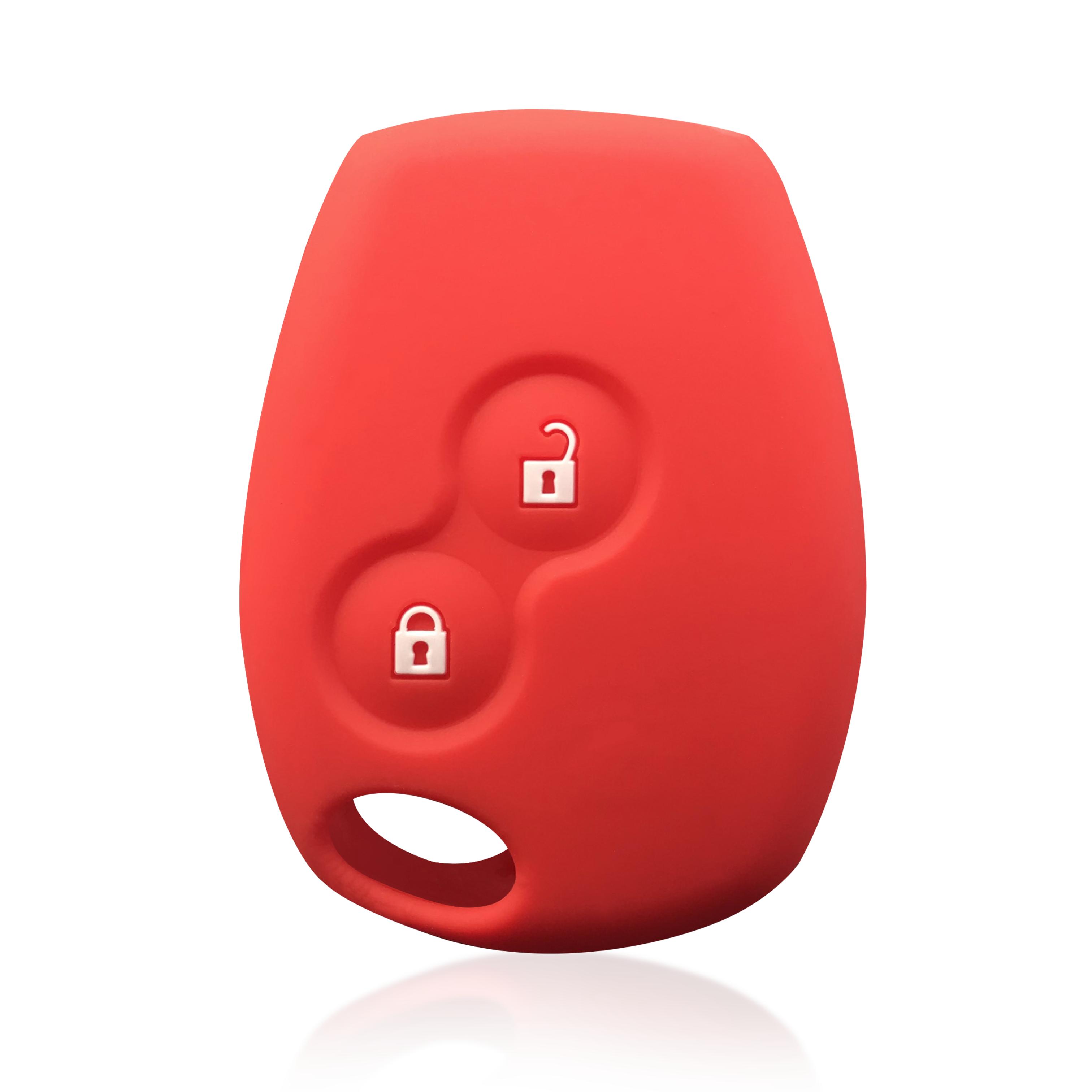 

Silicone Key Cover For Renault Kangoo Logan DACIA Duster Sandero Scenic Captur Twingo Modus Case For Nissan Almera Fob Keychain красный