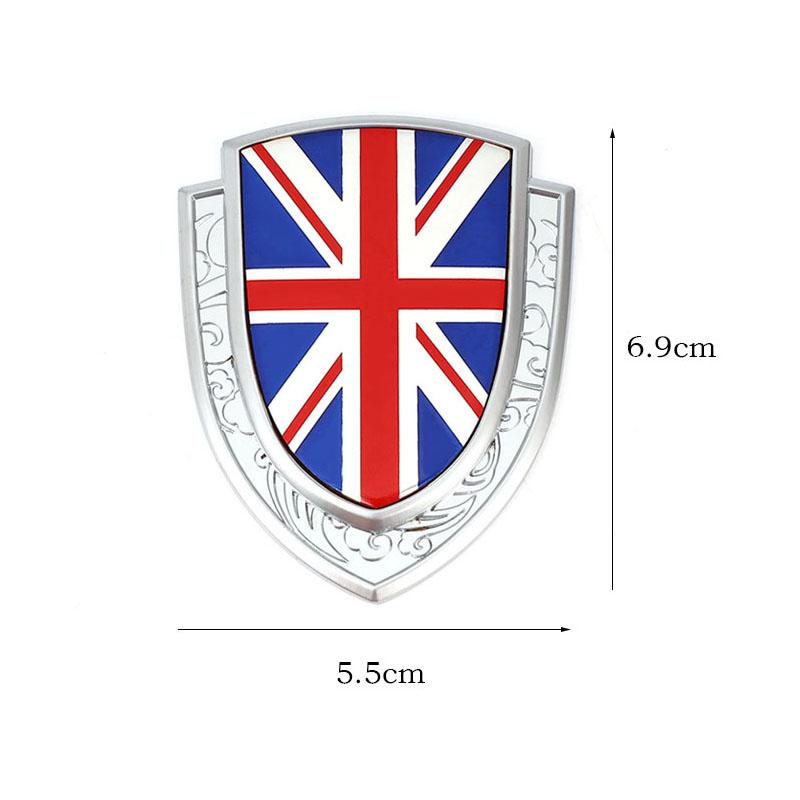 3D Metall Autoaufkleber Italien Frankreich Deutschland England Amerika Flagge Emblem Abzeichen Aufkleber