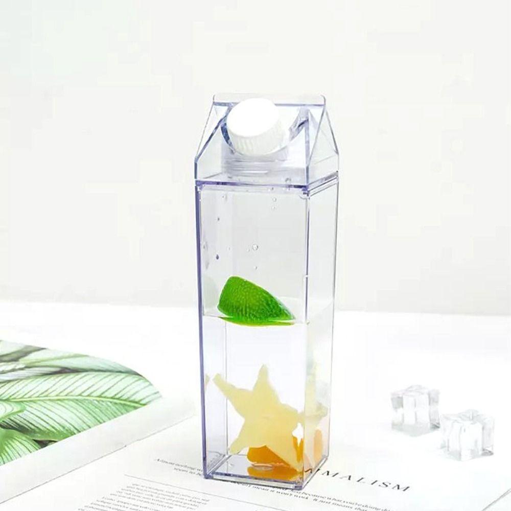Tea Outdoor Leak-Proof Transparent Clear Water Bottle Plastic Drinking Bottle Milk Carton