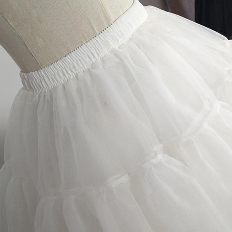 A-line Petticoat Crinoline Short Slips Wedding Accessories  Tutu Skirt 50s Vintage White Underskirt Multi Layers