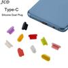 JCD 10pcs Type-C Dust Plug USB Charging Port Protector Silicone Cover for Samsung Huawei Smart Phone Accessories2